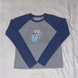 The Rolling Stones girls longsleeved ribbed shirt. Size medium